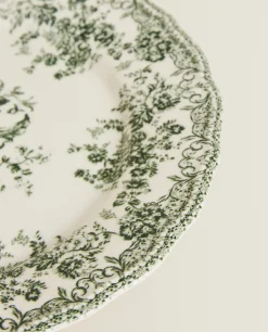 Floral Earthenware Dinner Plate