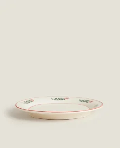 Floral Earthenware Dinner Plate