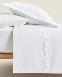 Floral Embroidery Duvet Cover