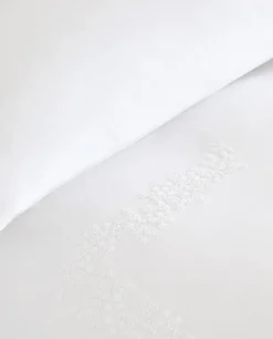 Floral Embroidery Duvet Cover