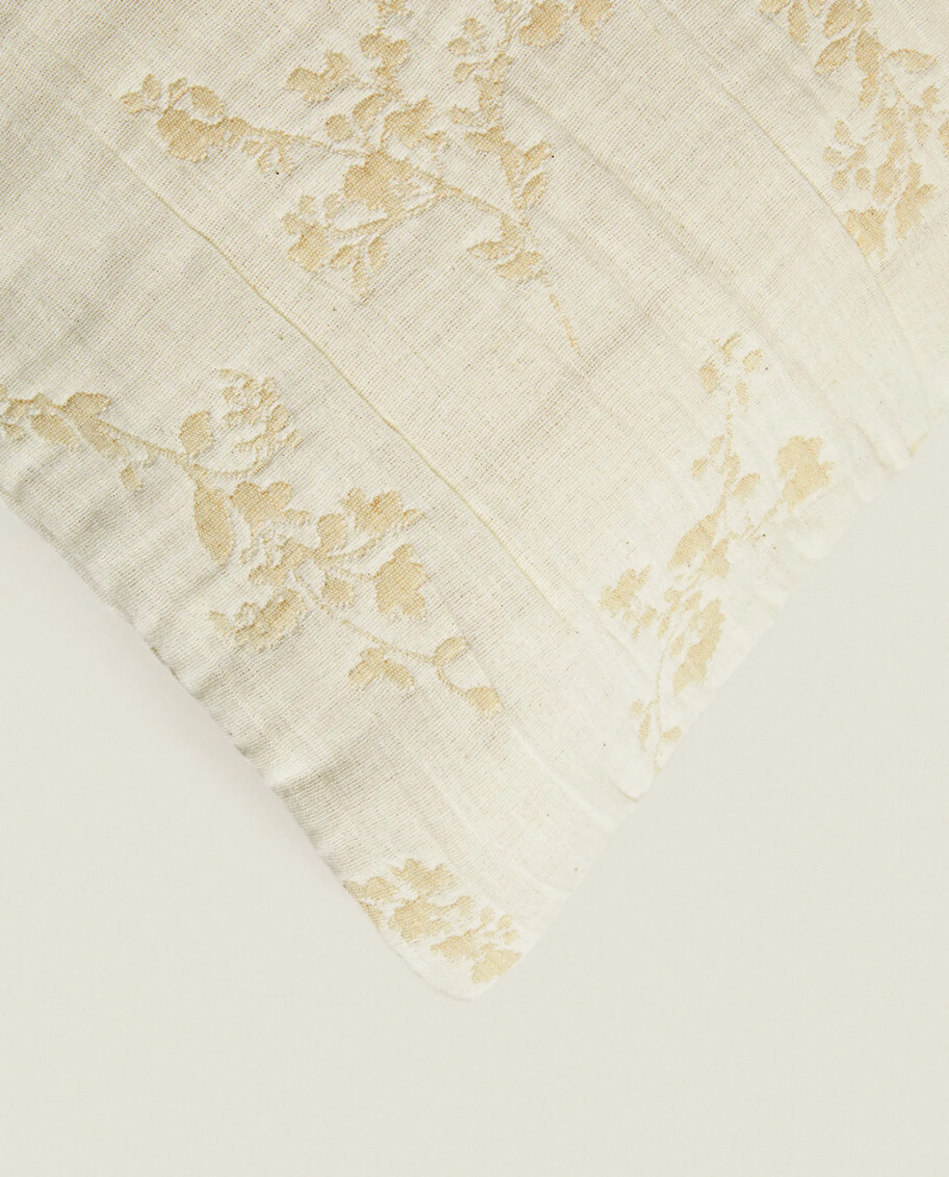 Floral Jacquard Throw Pillow Cover