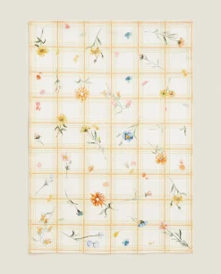 Floral Print Cotton Kitchen Towel (Pack Of 2)