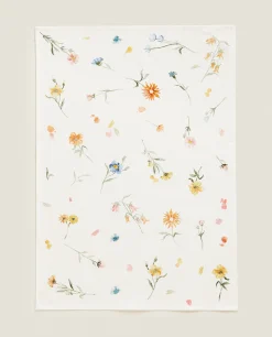 Floral Print Cotton Kitchen Towel (Pack Of 2)