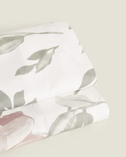 Floral Print Flat Sheet