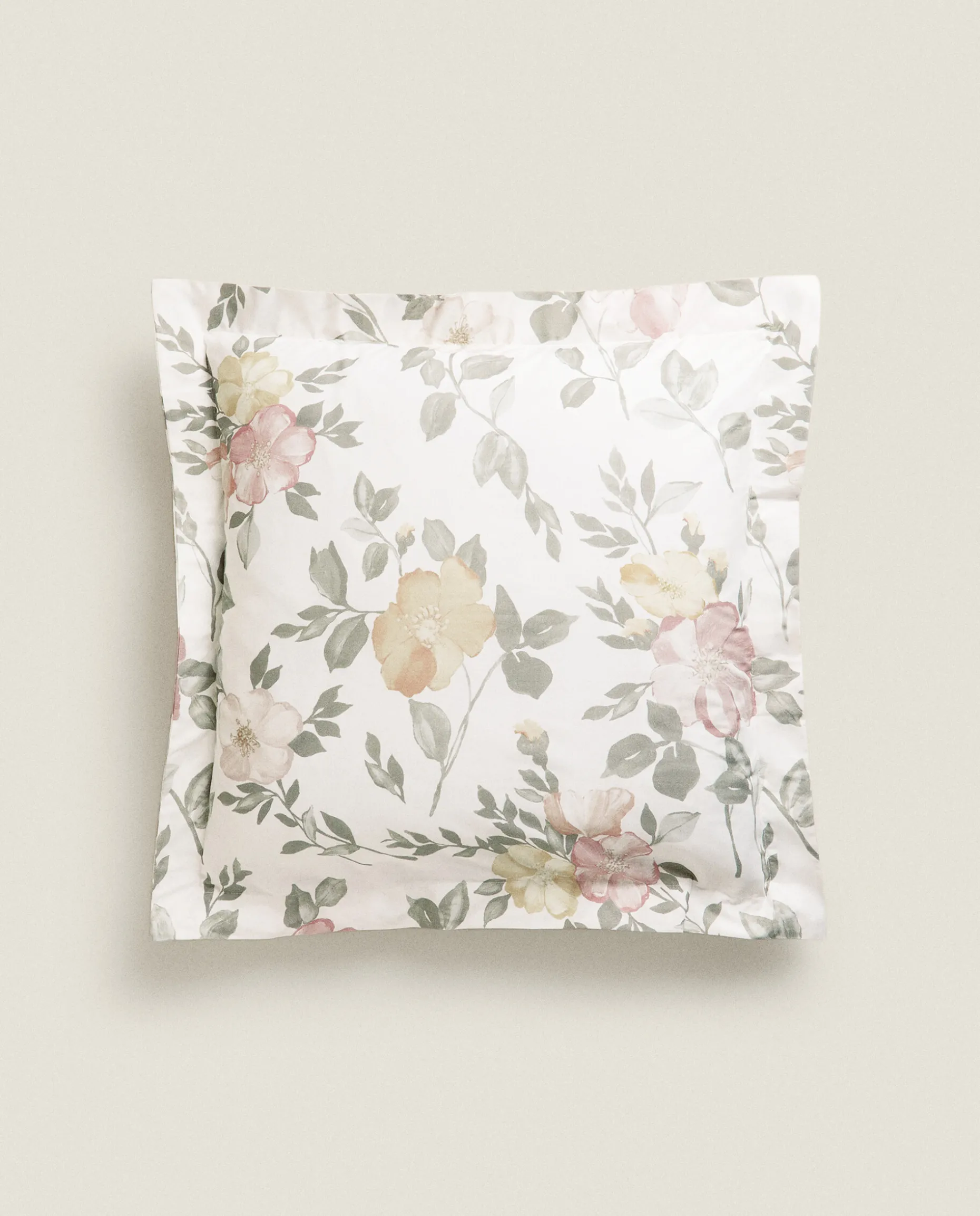 Floral Print Pillowcase