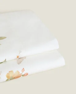 Flower And Butterfly Print Top Sheet