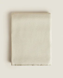 Fringed Acrylic Blanket