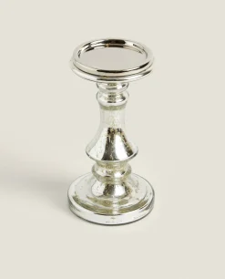 Geometric Glass Candlestick