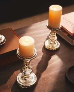 Geometric Glass Candlestick