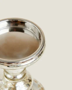 Geometric Glass Candlestick