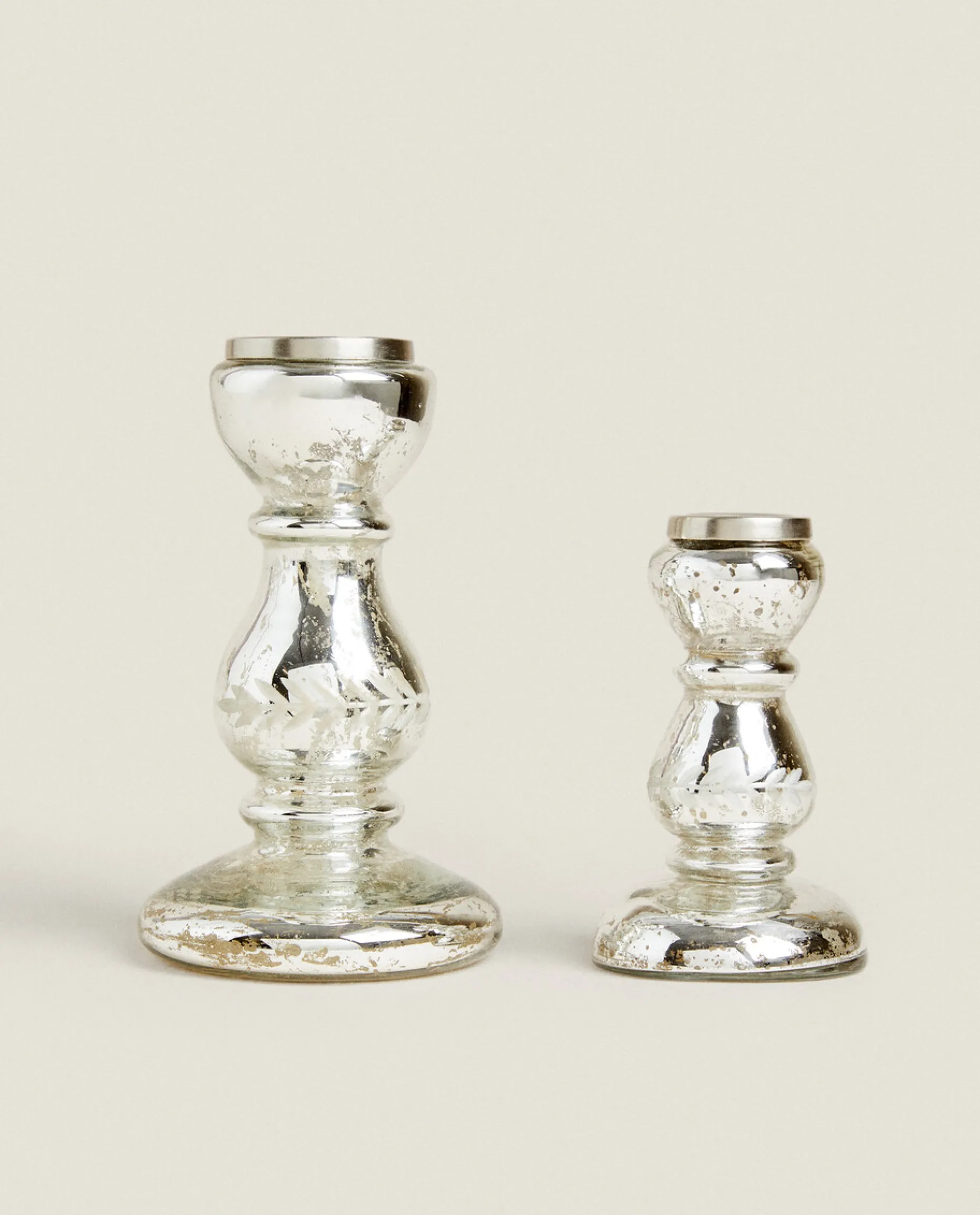Geometric Glass Candlestick