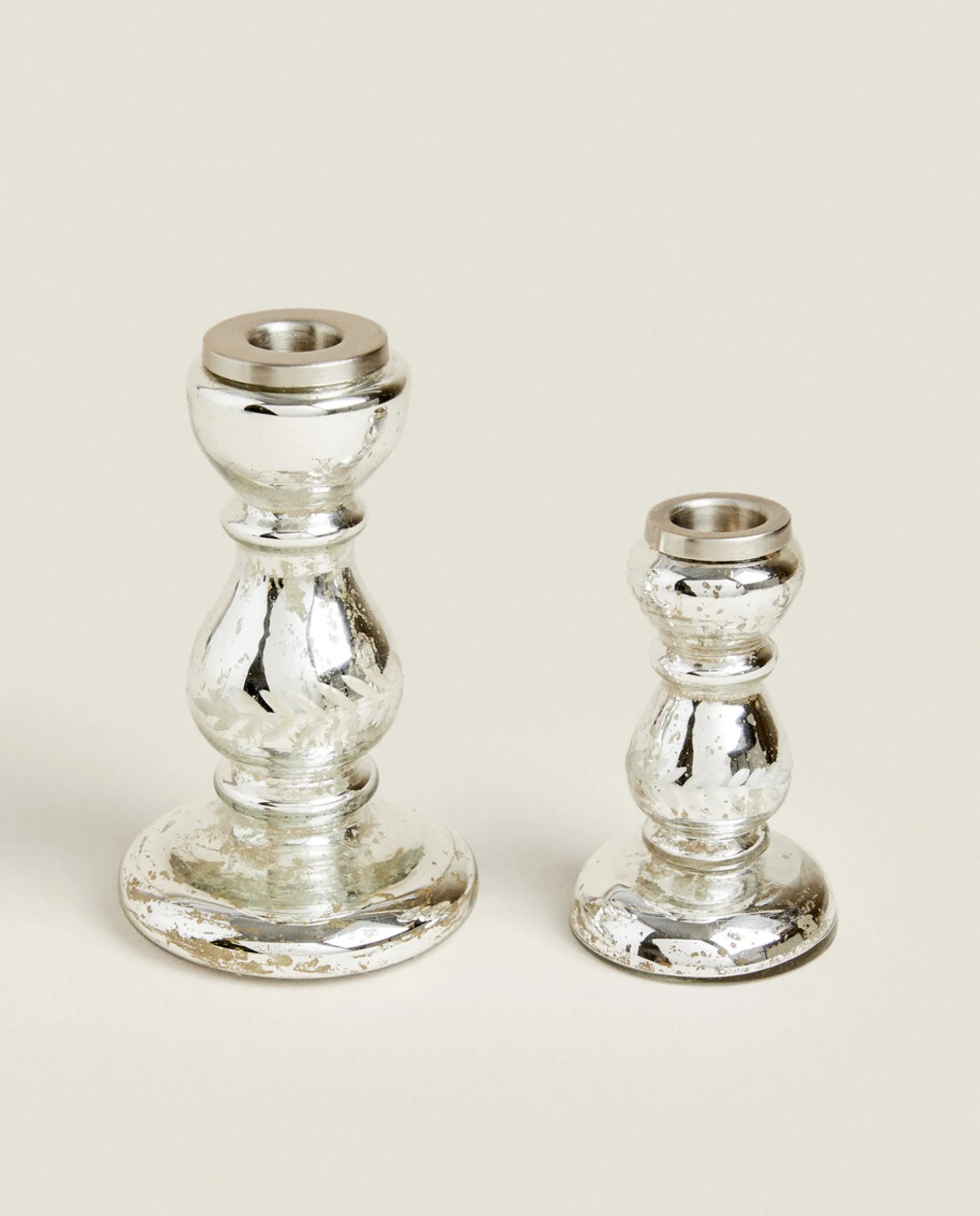 Geometric Glass Candlestick