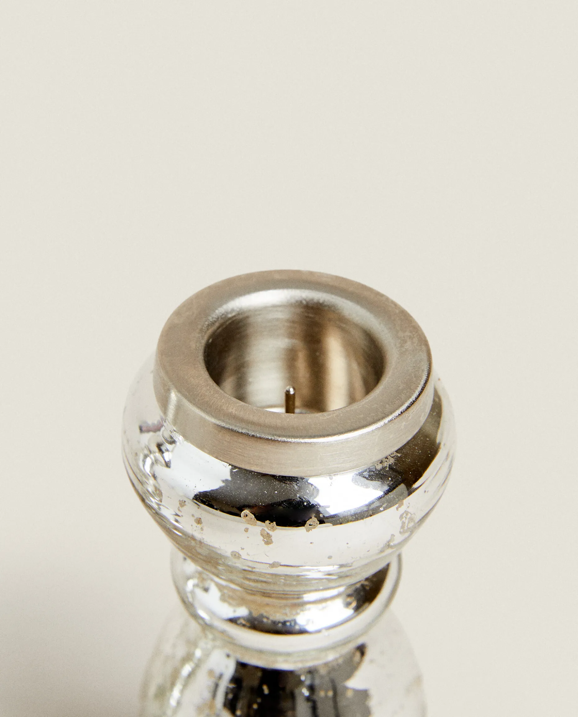 Geometric Glass Candlestick