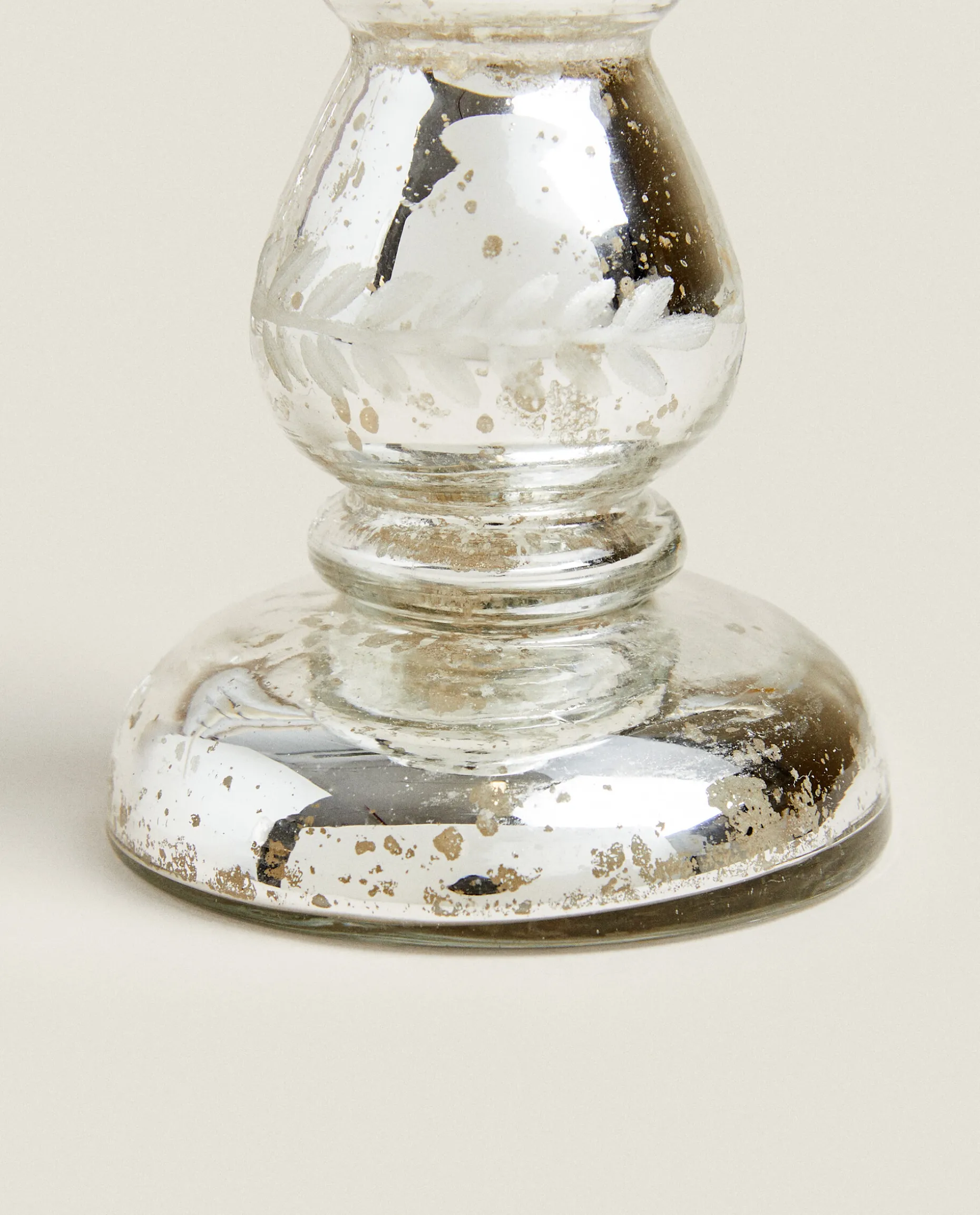 Geometric Glass Candlestick