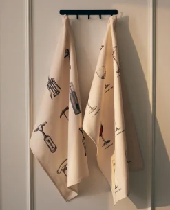 Glass Print Kitchen Towel (Pack Of 2)