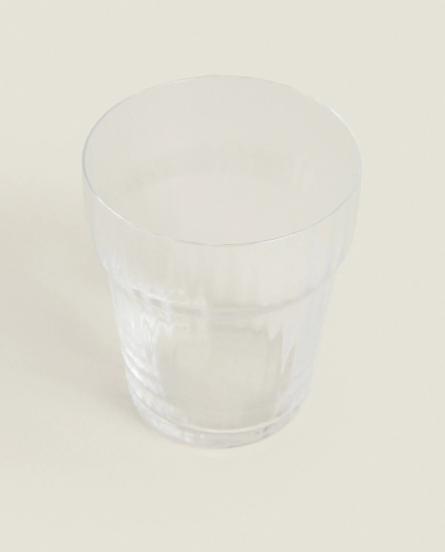 Glass Tumbler With Line Design