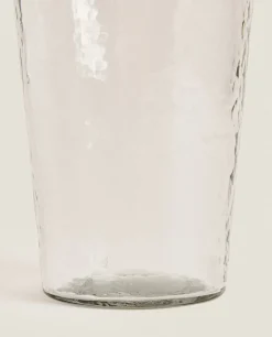 Glass Vase With Border