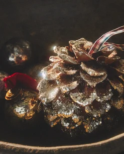 Glittery Christmas Pineapple Decoration