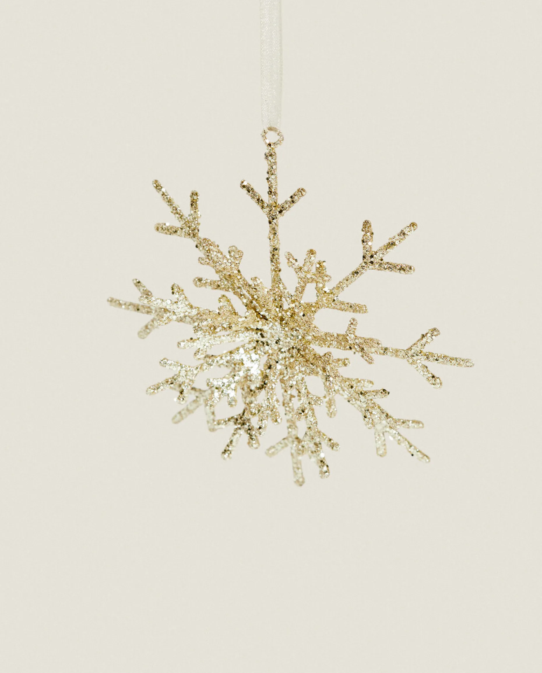 Glittery Christmas Snowflake Decoration