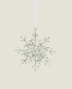 Glittery Christmas Snowflake Decoration