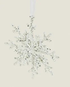 Glittery Christmas Snowflake Decoration