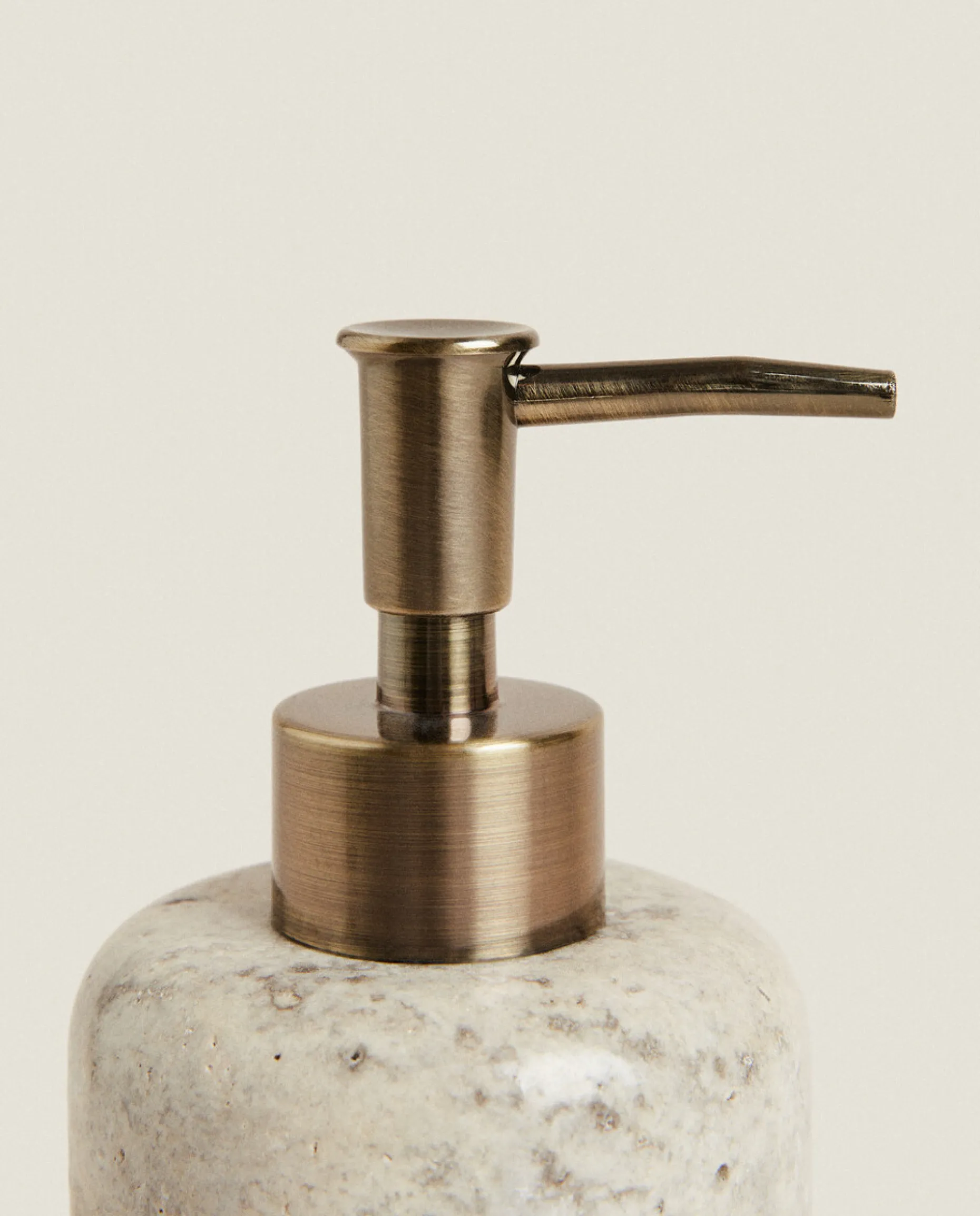 Gray Marble Soap Dispenser