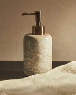 Gray Marble Soap Dispenser
