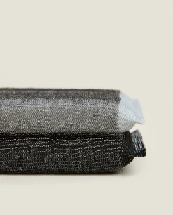 Grey And Black Scrubber (Set Of 2)