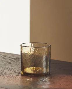 Hammered Glass Tumbler