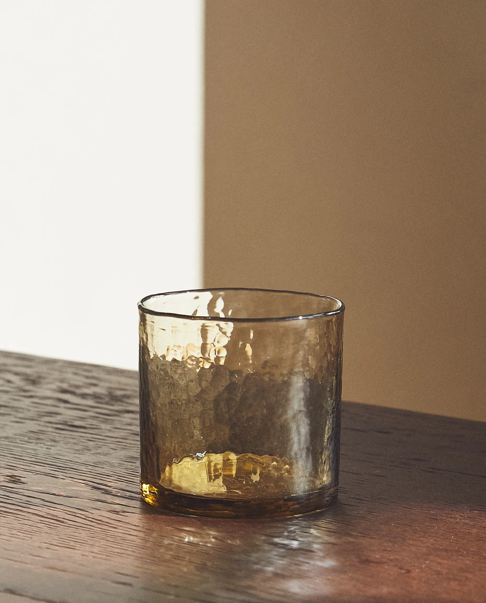 Hammered Glass Tumbler