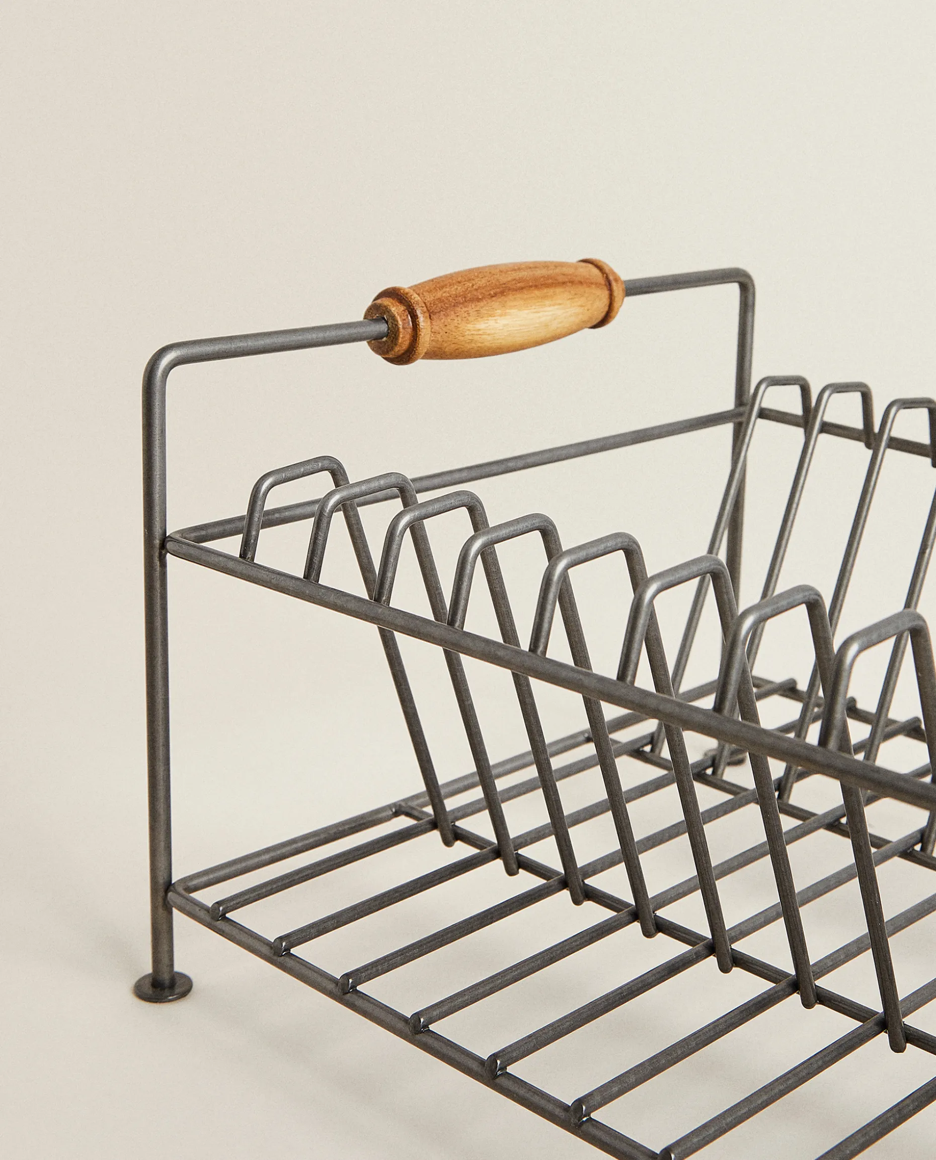Iron And Acacia Wood Drying Rack