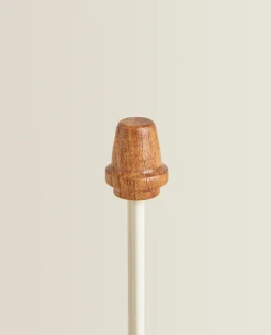 Iron And Wood Paper Towel Holder