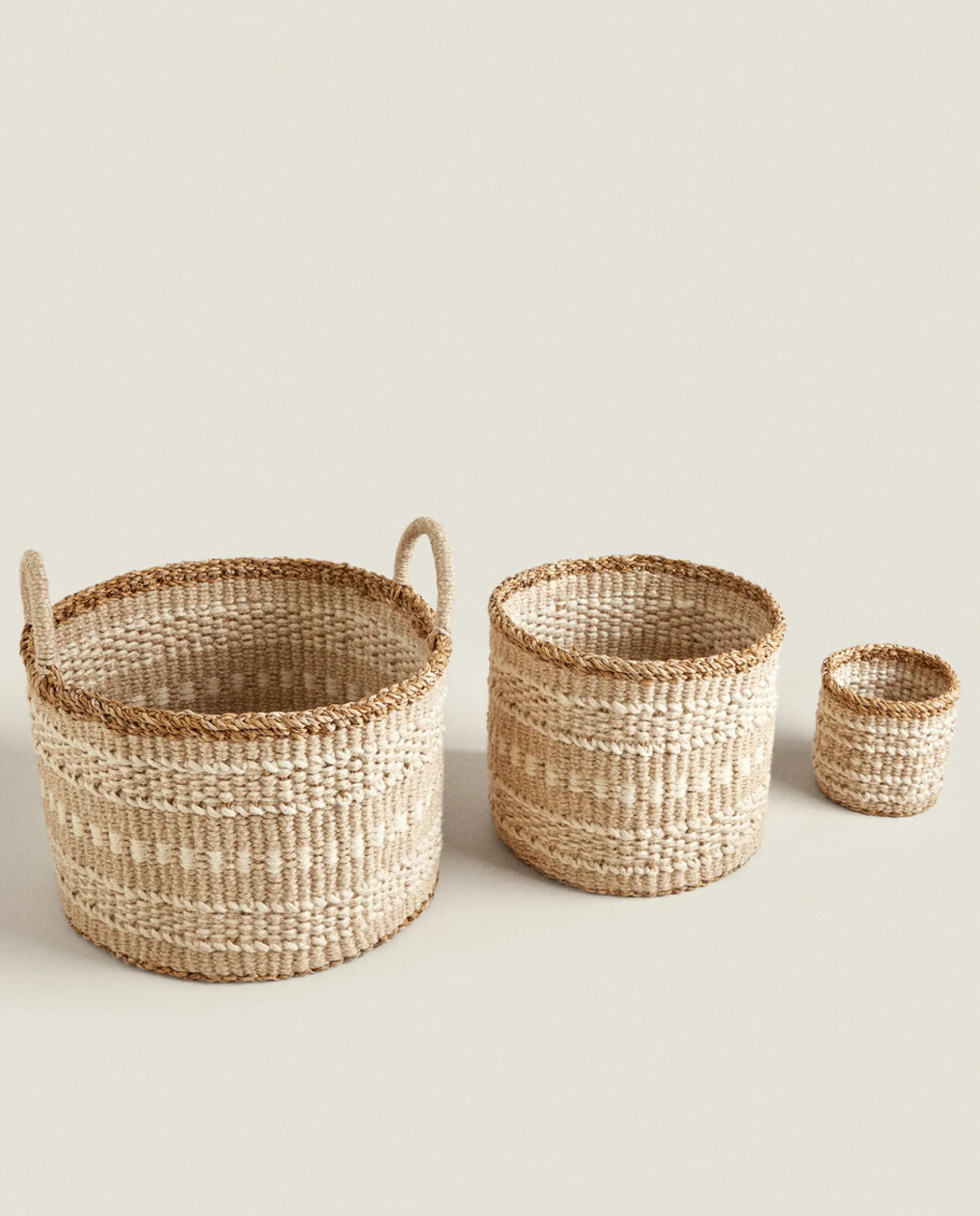 Jute Basket With Border