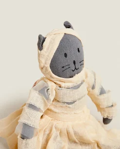 Kids' Halloween Mummy Cat Plush Toy