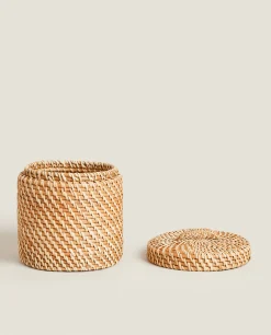 Kids' Rattan Hamper With Lid