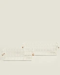 Lacquered Metal Basket
