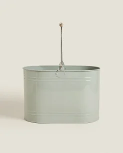 Lacquered Steel Bucket
