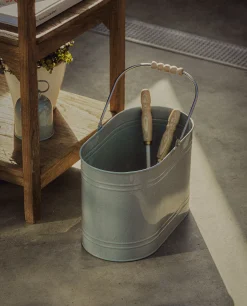 Lacquered Steel Bucket