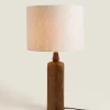 Lamp With Wooden Base