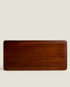 Large Flat Wood Tray