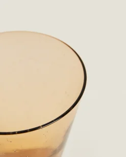 Large Glass With Bubbles