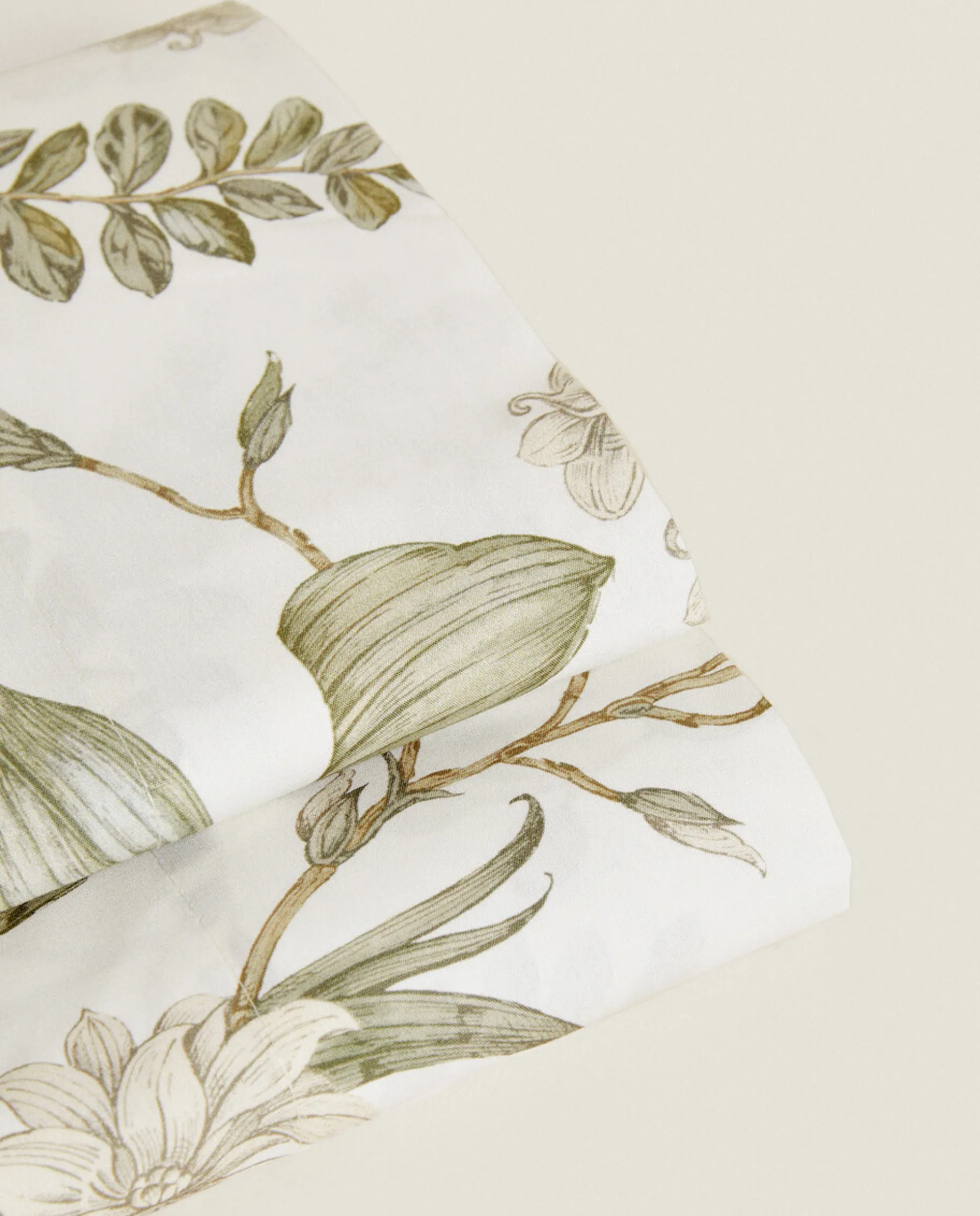 Leaf Print Flat Sheet