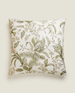 Leaf Print Pillowcase