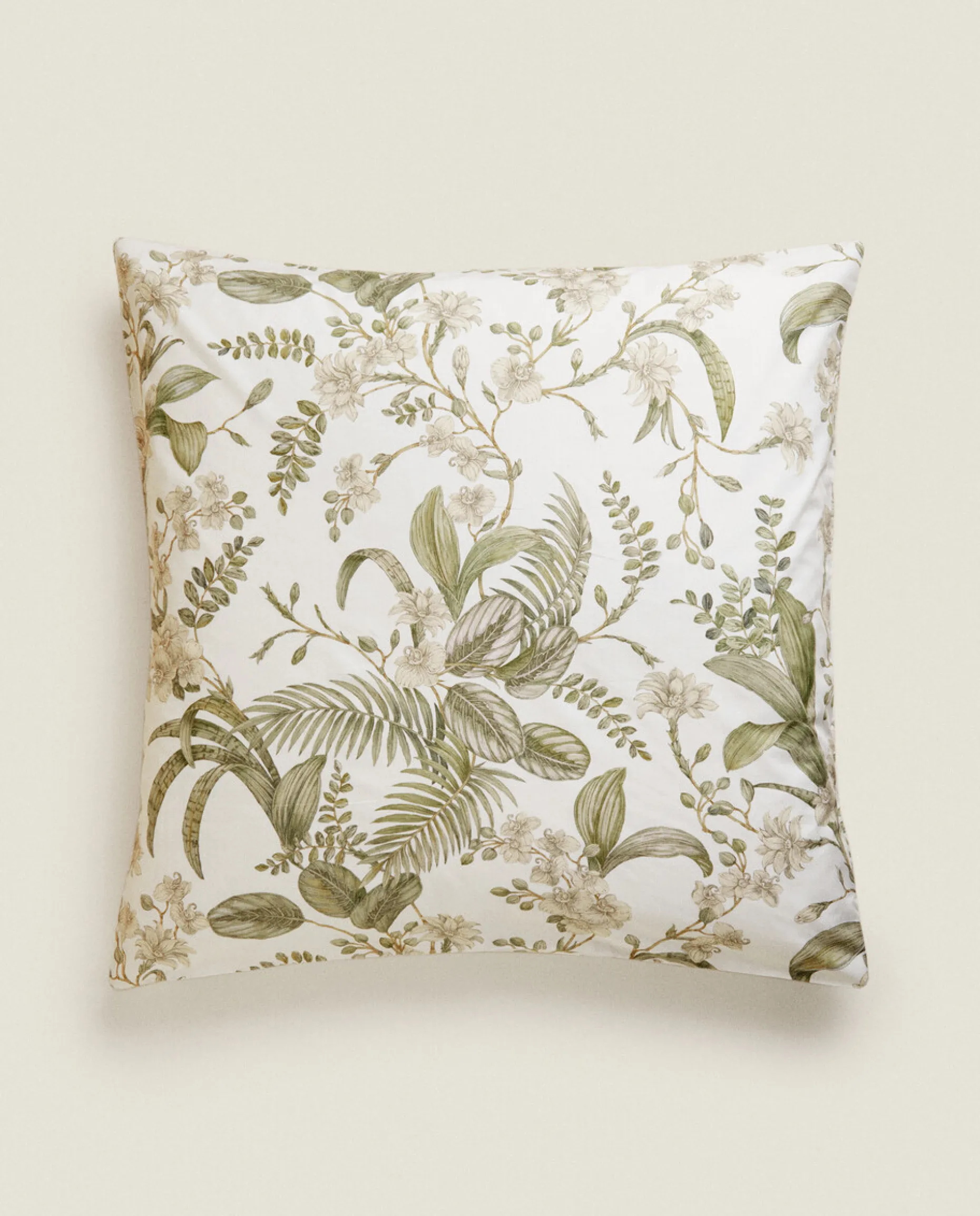 Leaf Print Pillowcase