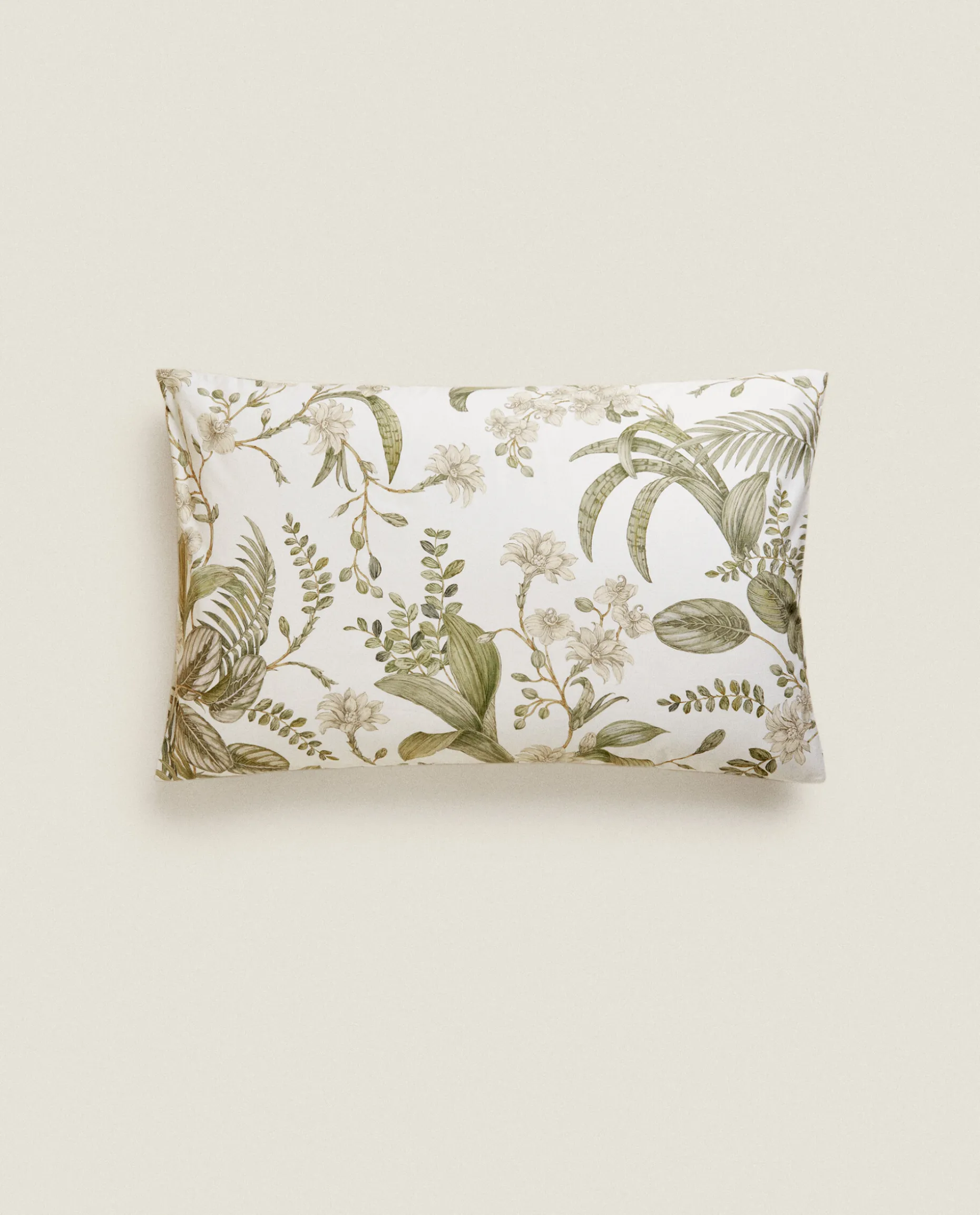 Leaf Print Pillowcase