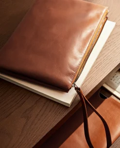 Leather Clutch Bag