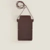 Leather Mobile Phone Case With Backstitching Detail