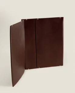Leather Tablet Case With Topstitching Detail