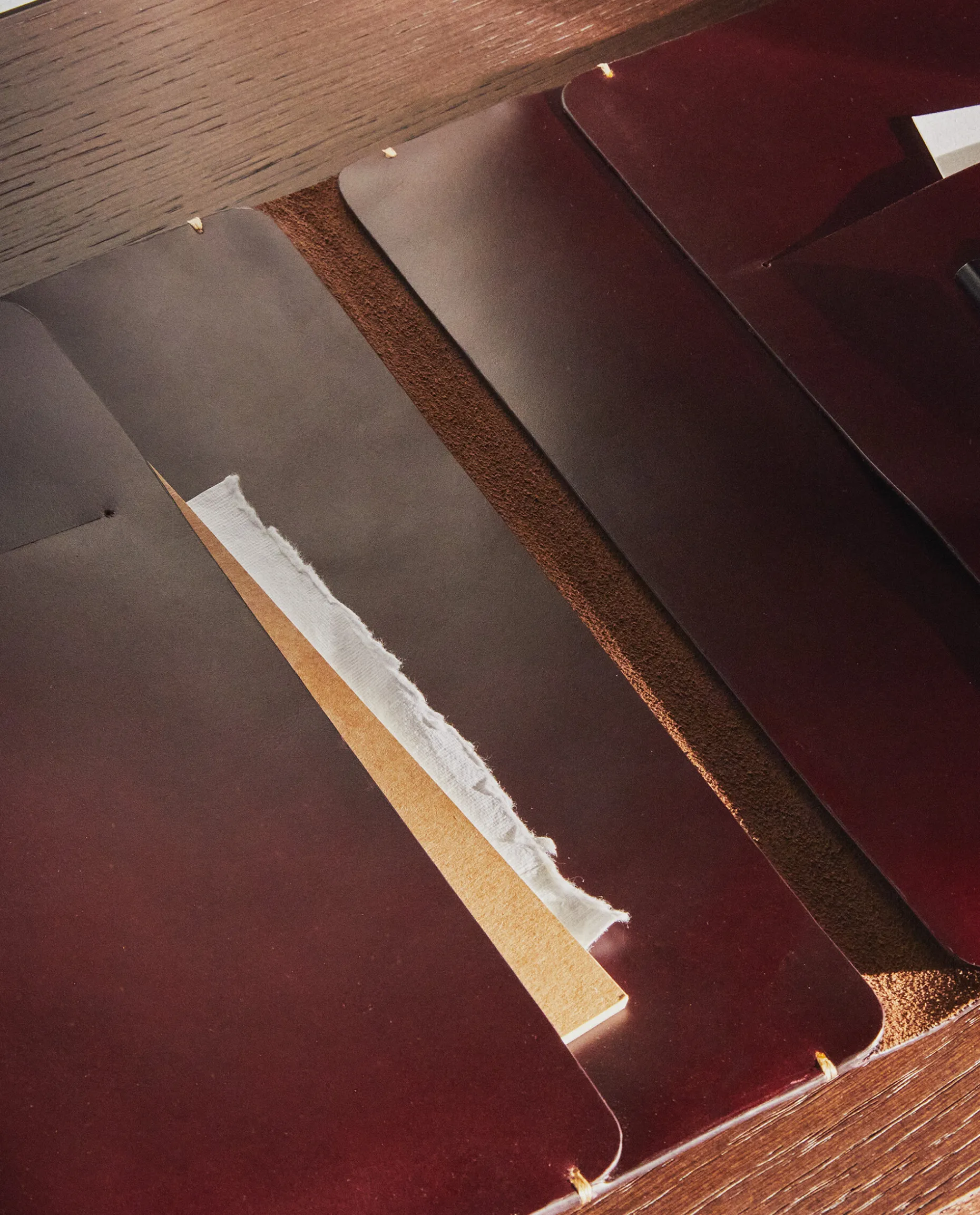 Leather Tablet Case With Topstitching Detail