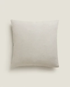 Linen And Velvet Throw Pillow Cover